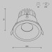 Встраиваемый светильник Technical DL034-L12W4K-D-B