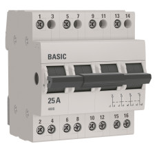 Трехпозиционный переключатель 4P 25А  Basic