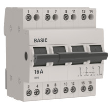 Трехпозиционный переключатель 4P 16А  Basic